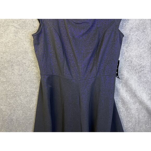 Snap Sleeveless Dress NWT Women's Plus Size 2X Black/Purple Back Zip - Picture 5 of 9